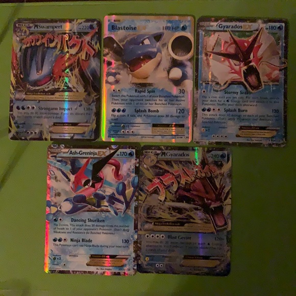 For Sale: Bundle of Water Type Pokémon Cards - Picture 1 of 6